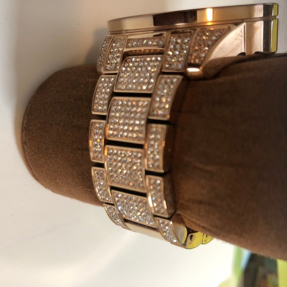 Max BLING AUTHENTIC Michael Kors MK6452 Wren Glitz Watch MSRP$495 RARE Worn Once main image 14
